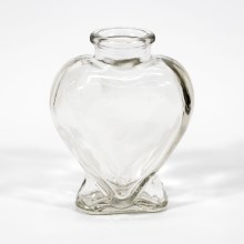 Szív alakú üvegpalack 200 ml átlátszó