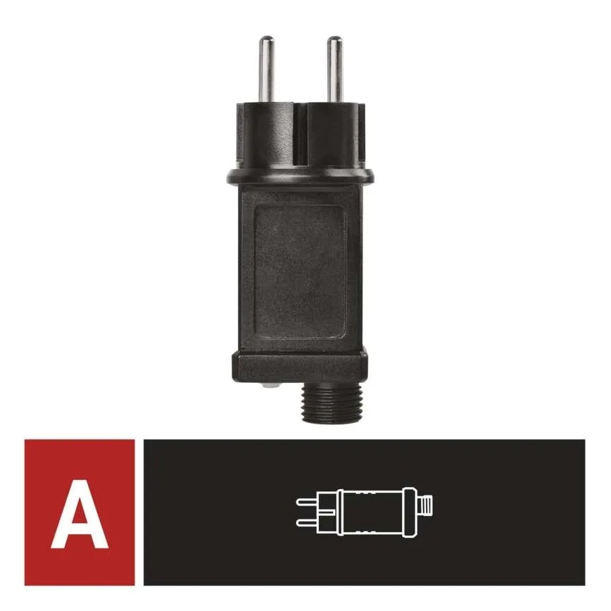 Tápegység karácsonyi csatlakozó lámpákhoz 230V IP44