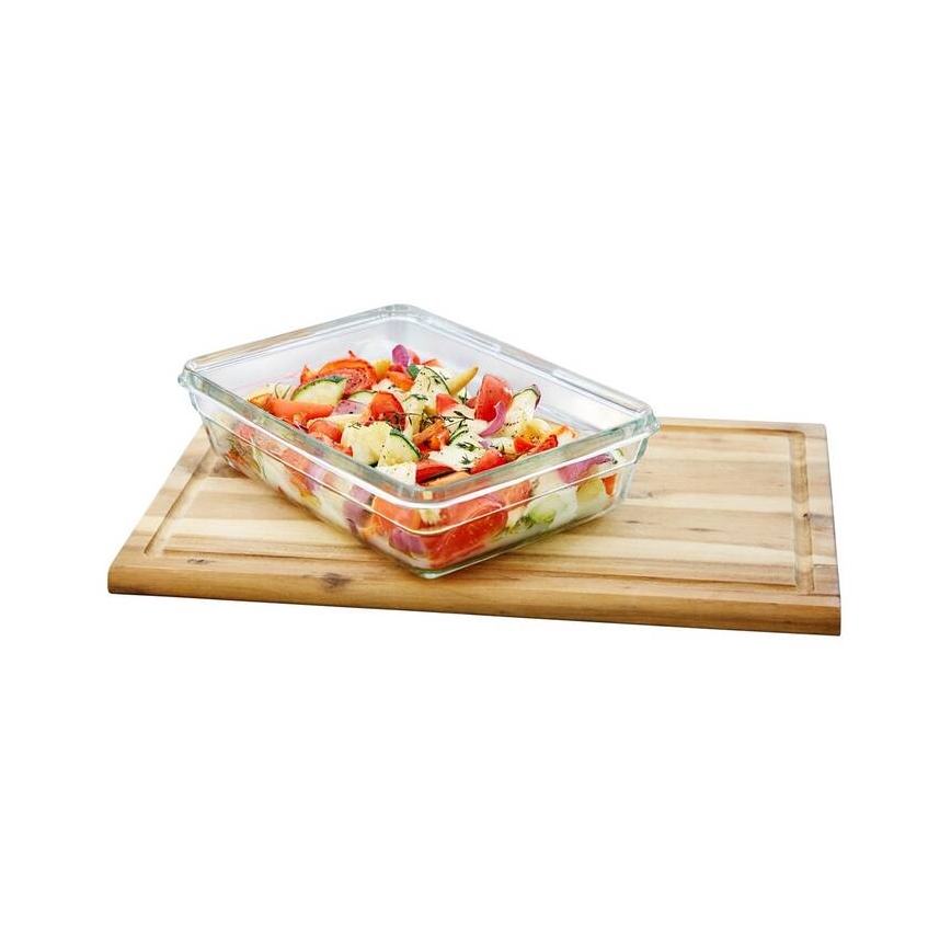 Tefal - Élelmiszer tartó 3 l MSEAL GLASS piros/üveg