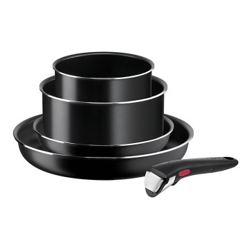 Tefal - Konyhai készlet 5 db INGENIO EASY COOK & CLEAN BLACK