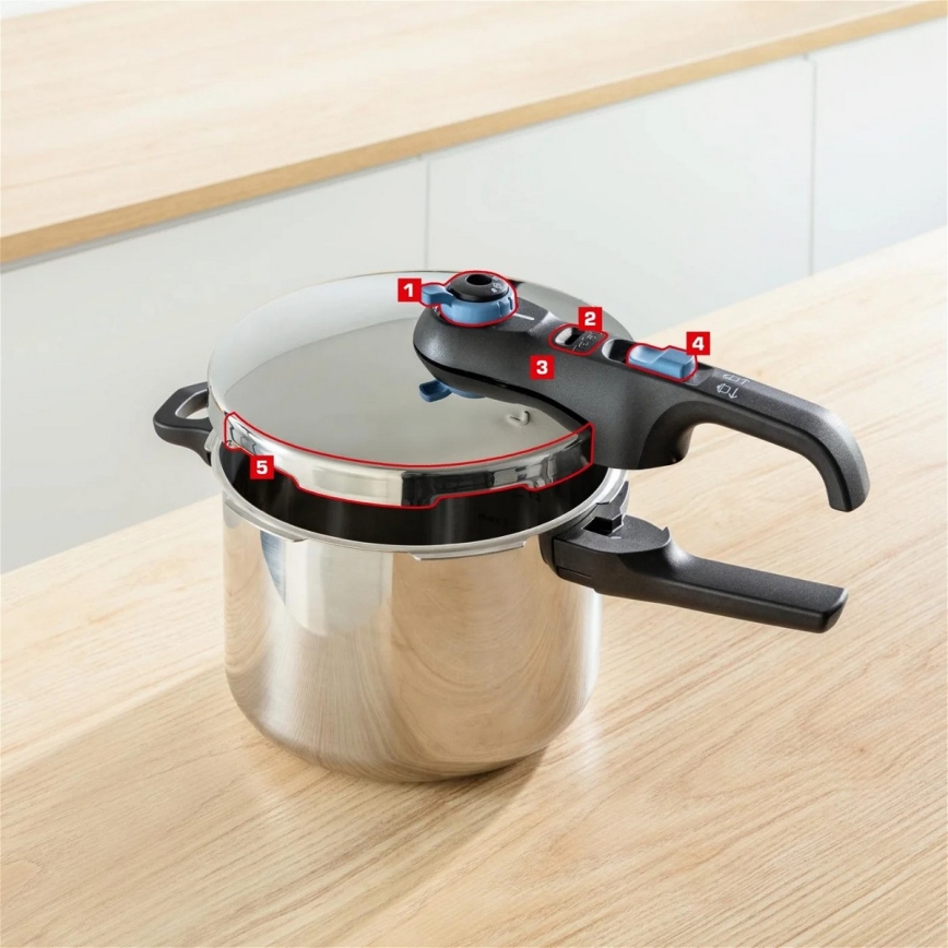 Tefal - Kukta 4 l SECURE TRENDY rozsdamentes