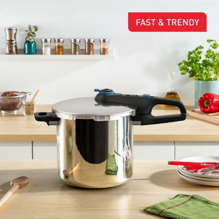 Tefal - Kukta 8 l SECURE TRENDY rozsdamentes