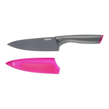 Tefal - Rozsdamentes acél kés chef FRESH KITCHEN 15 cm szürke/lila