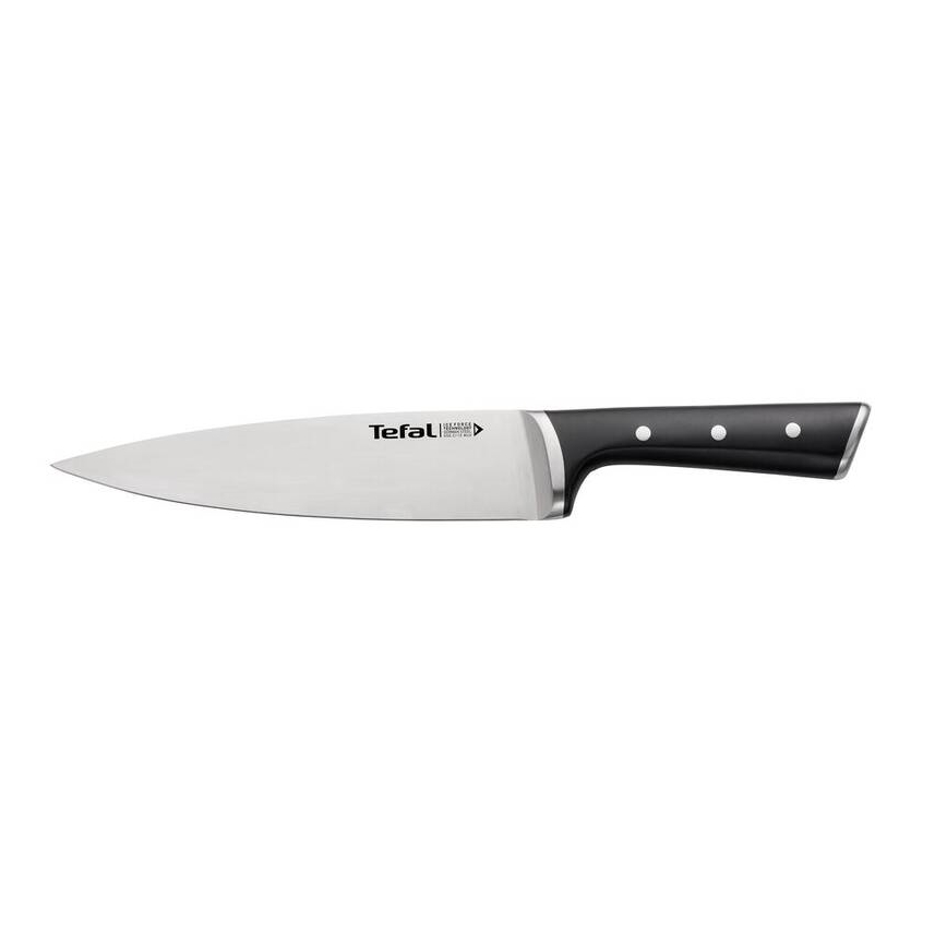 Tefal - Rozsdamentes acél kés chef ICE FORCE 20 cm króm/fekete