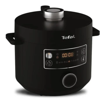 Tefal - Többfunkciós elektromos edény TURBO CUISINE 4,8 l 1090W/230V fekete