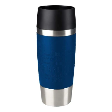 Tefal - Utazó bögre 360 ml TRAVEL MUG rozsdamentes/sötét kék