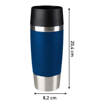Tefal - Utazó bögre 360 ml TRAVEL MUG rozsdamentes/sötét kék