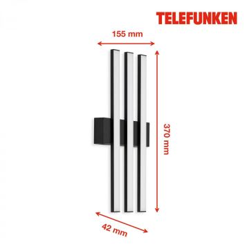 Telefunken 313105TF - LED Kültéri fali lámpa 3xLED/4W/230V IP44