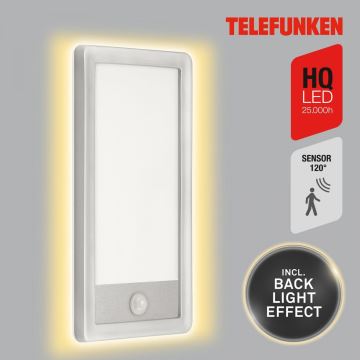 Telefunken 313904TF - LED Kültéri fali lámpa érzékelővel LED/16W/230V IP44