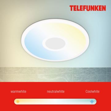 Telefunken 319306TF - LED RGBW Dimmelhető lámpa LED/22W/230V 2700-6500K + távirányítás