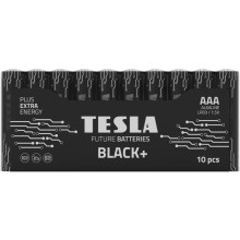 Tesla Batteries - 10 db Alkáli elem AAA BLACK+ 1,5V 1200 mAh