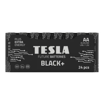Tesla Batteries - 24 db Alkáli elem AA BLACK+ 1,5V 2800 mAh