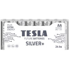 Tesla Batteries - 24 db Alkáli elem AA SILVER+ 1,5V 2900 mAh