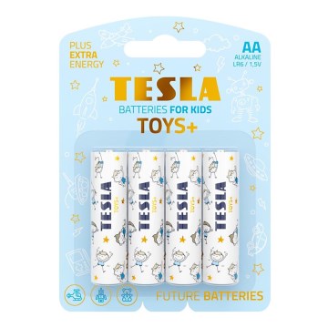 Tesla Batteries - 4 db Alkáli elem AA TOYS+ 1,5V 2900 mAh