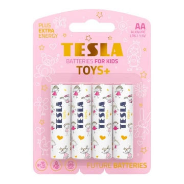 Tesla Batteries - 4 db Alkáli elem AA TOYS+ 1,5V 2900 mAh