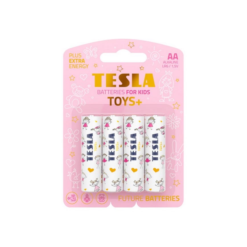 Tesla Batteries - 4 db Alkáli elem AA TOYS+ 1,5V 2900 mAh