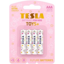 Tesla Batteries - 4 db Alkáli elem AAA TOYS+ 1,5V 1300 mAh