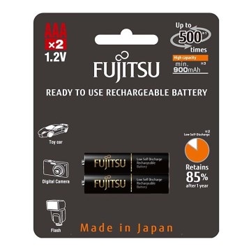 Tölthető elem Fujitsu BLACK AAA NiMH/950mAh/1,2V, 2db