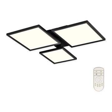 Top Light - LED Dimmelhető felületre szerelhető csillár MERKUR LED/50W/230V 3000-6500K fekete + távirányítás