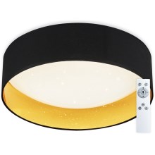Top Light - LED Dimmelhető mennyezeti lámpa IVONA 40C + távirányító LED/24W/230V + távirányítás fekete