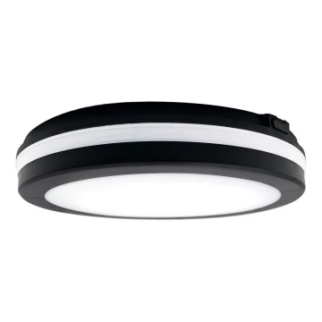Top Light - LED Fürdőszobai lámpa COMET LED/15W/230V 3000/4000/6500K IP54 átm. 20 cm fekete