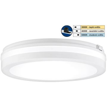 Top Light - LED Fürdőszobai lámpa COMET LED/15W/230V 3000/4000/6500K IP54 átm. 20 cm fehér