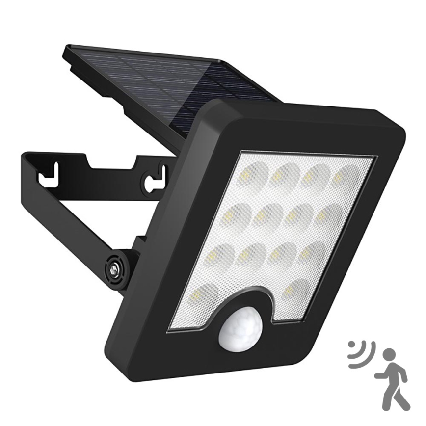 Top Light - LED Napelemes fali reflektor érzékelővel HELEON S LED/5W/3,7V IP65 4000K