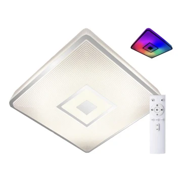 Top Light - LED RGB Dimmelhető mennyezeti lámpa RAINBOW LED/24W/230V szögletes + távirányítás