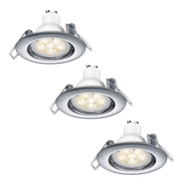 TRIO - KÉSZLET 3x LED Dimmelhető beépíthető lámpa 1xGU10/5,5W/230V