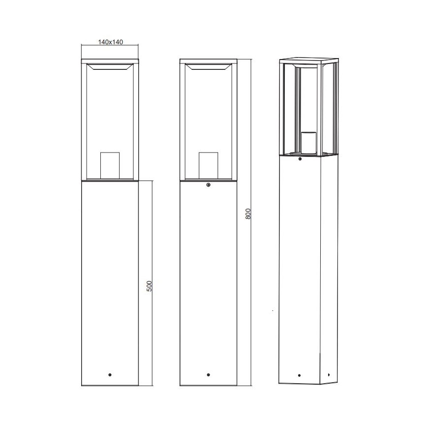 Trio - Kültéri lámpa GARONNE 1xE27/60W/230V IP44