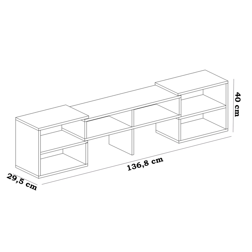 TV Asztal CARE 40x136,8 cm fehér