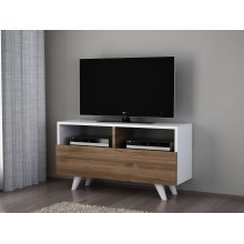 TV Asztal NOVELLA 50,6x90 cm fehér/barna