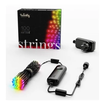 Twinkly - LED RGB Dimmelhető kültéri karácsonyi lánc STRINGS 100xLED 11,5m IP44 Wi-Fi