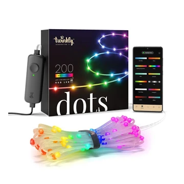 Twinkly - LED RGB Kültéri dimmelhető Szalag DOTS 200xLED 10 m IP44 Wi-Fi