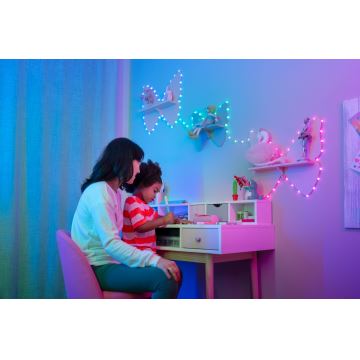 Twinkly - LED RGB Dimmelhető karácsonyi lánc CANDIES 200xLED 14 m USB Wi-Fi