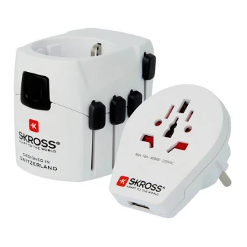 Univerzális utazó adapter az egész világhoz 230V + USB port