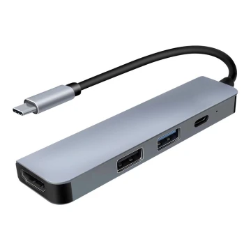 USB-C hub 4in1 Power Delivery 100W és HDMI 4K