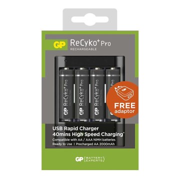 USB Elemtöltő RECYKO+ PRO 4xAA 2000 mAh 230V