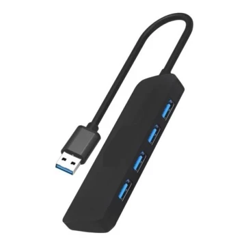 USB-elosztó 4xUSB-A 3.0 fekete