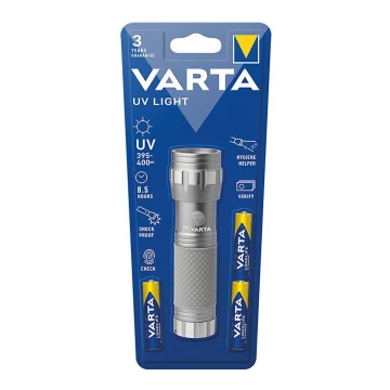 Varta 15638101421 - LED Zseblámpa UV LIGHT UV/3xAAA