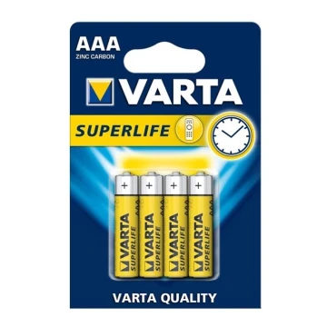 Varta 2003 - 4 db cink-szén elem SUPERLIFE AAA 1,5V