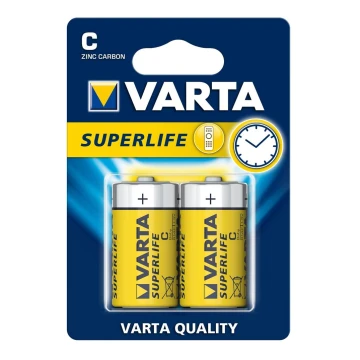 Varta 2014 - 2 db cink-szén elem SUPERLIFE C 1,5V