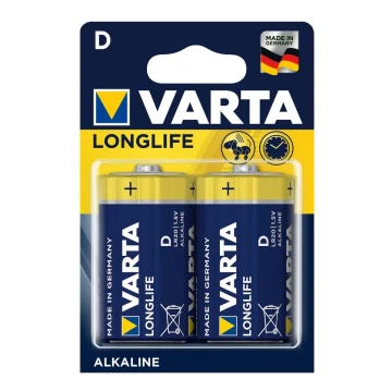 Varta 4120 - 2 db alkáli elem LONGLIFE EXTRA D 1,5V