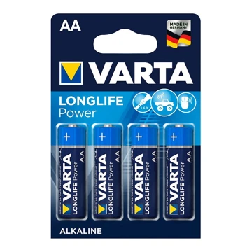 Varta 4906 - 4 ks Alkáli elem LONGLIFE AA 1,5V