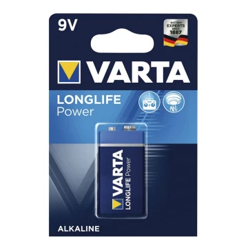 Varta 4922121411 - 1 db Alkáli elem LONGLIFE 9V