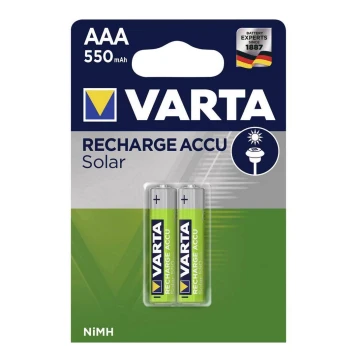 Varta 56733 - 2 db tölthető elem SOLAR ACCU AAA NiMH/550mAh/1,2V