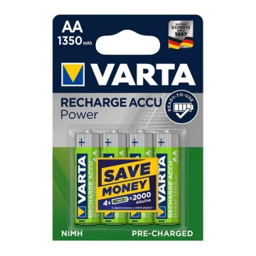 Varta 56746101404 - 4 db Tölthető elem RECHARGE AA 1,2V/1350 mAh