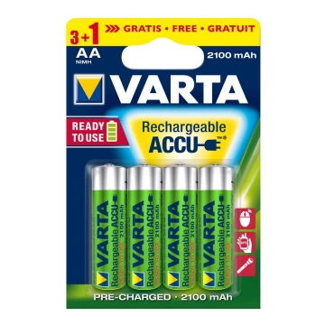 Varta 5675 - 3+1 db Tölthető elem ACCU AA Ni-MH/2100mAh/1,2V