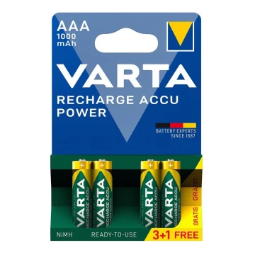 Varta 5703301494 - 3+1 db Újratölthető elem ACCU AAA Ni-MH/1000mAh/1,2V