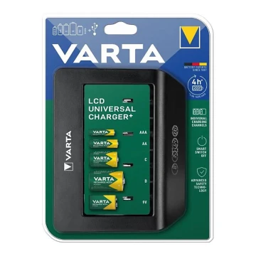 Varta 57688101401 - LCD Univerzális akkutöltő 230V